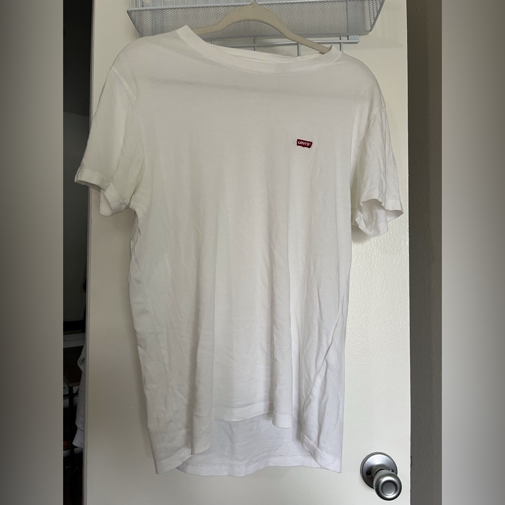 Levi's Classic White Tee with Red Logo
